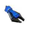 Double cylinder slewing hydraulic shear